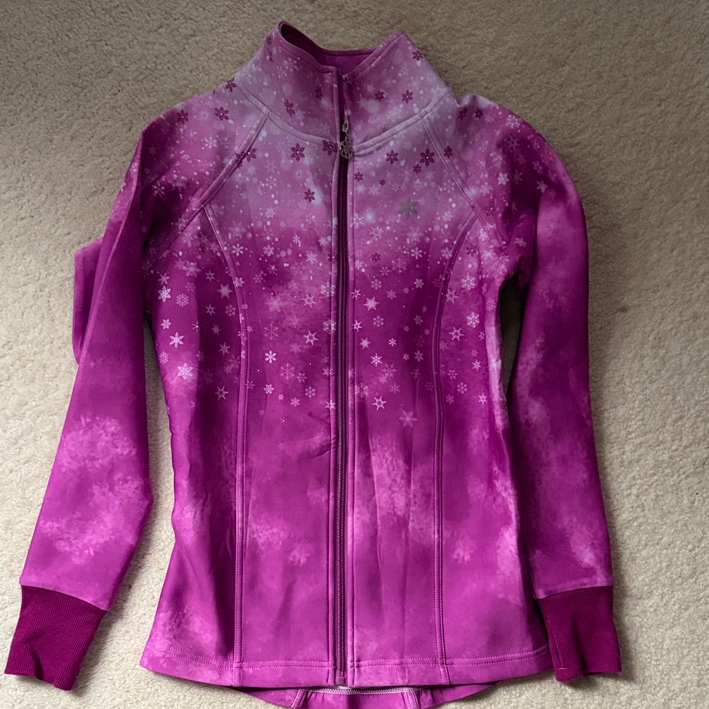 Purple Women's Figure Skating Zip-Front Jacket